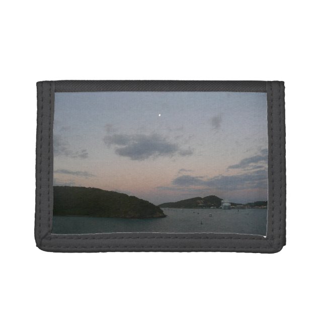 Sunrise in St. Thomas III US Virgin Islands Tri-fold Wallet (Front)