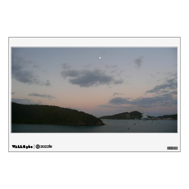 Sunrise in St. Thomas III US Virgin Islands Wall Decal (Front)