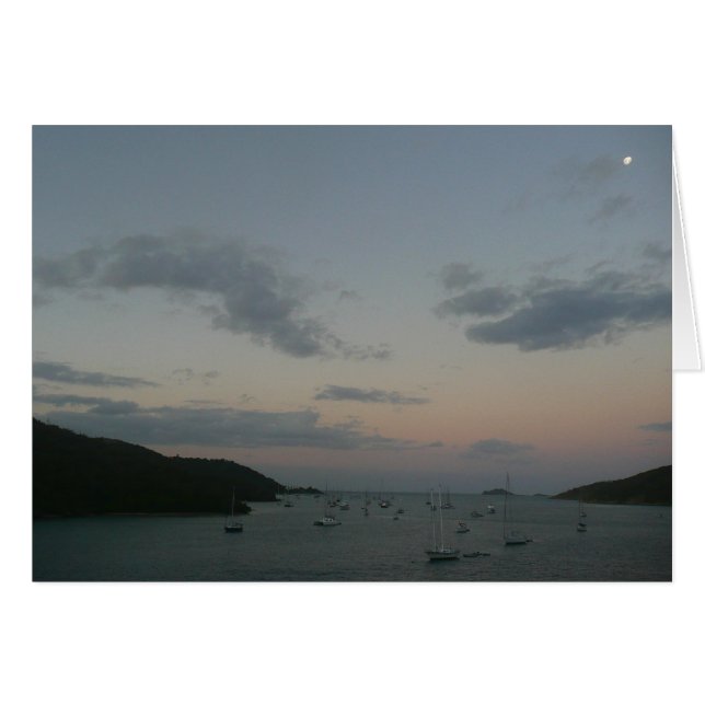 Sunrise in St. Thomas IV US Virgin Islands Cards (Front Horizontal)