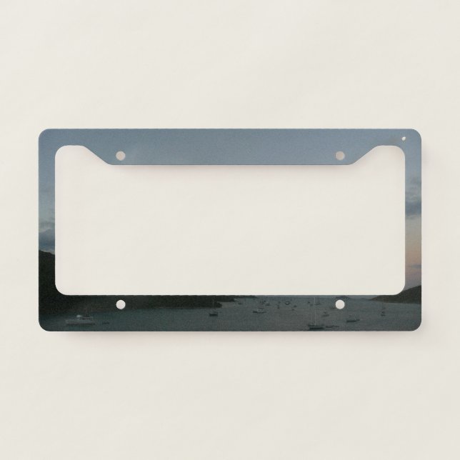 Sunrise in St. Thomas IV US Virgin Islands License Plate Frame (Front)