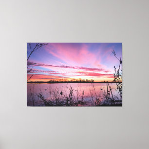 Sunrise in the Duck Blind Canvas Print