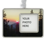Sunrise in the Forest at Rocky Mountain Christmas Ornament