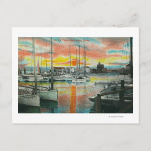 Sunrise in the Harbor Postcard