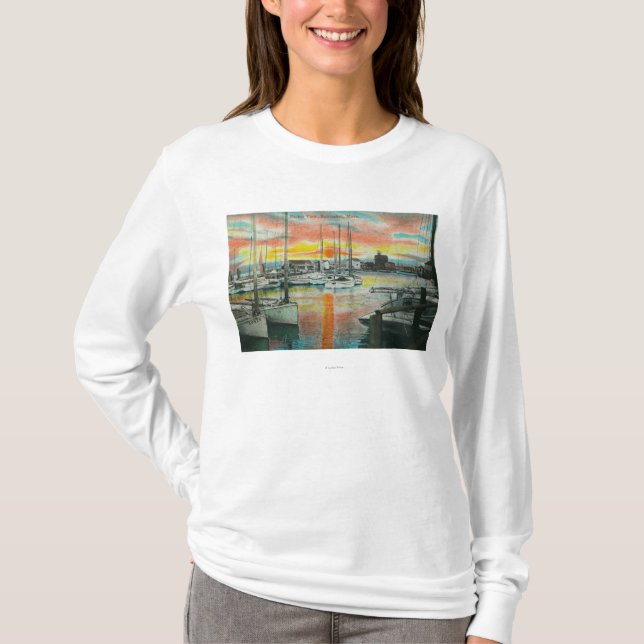 Sunrise in the Harbor T-Shirt (Front)