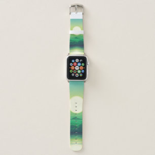 Sunrise in the sea illustration apparel,art,beauti apple watch band