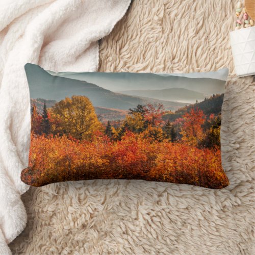 Sunrise Kancamagus Highway Overlook New Hampshire Lumbar Pillow