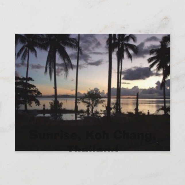Sunrise, Koh Chang, Thailand Postcard (Front)