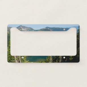 Sunrise Lake from Above at Mount Rainier Park License Plate Frame