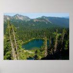 Sunrise Lake from Above at Mount Rainier Park Poster