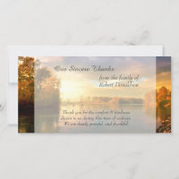 Sunrise Lake Sympathy Thank You