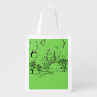 SUNRISE LANDSCAPE GROCERY BAG