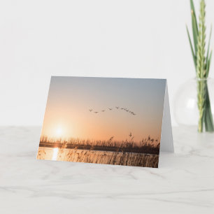 Sunrise Landscape Nature Photo Card