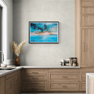 Sunrise Landscape Painting Metal Print