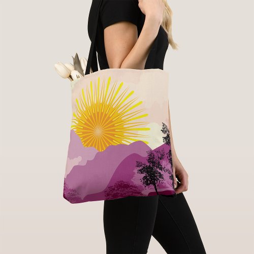 Sunrise Landscape Tote Bag