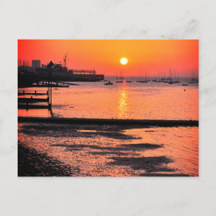Sunrise, Leigh-on-sea, Essex, England, UK Postcard