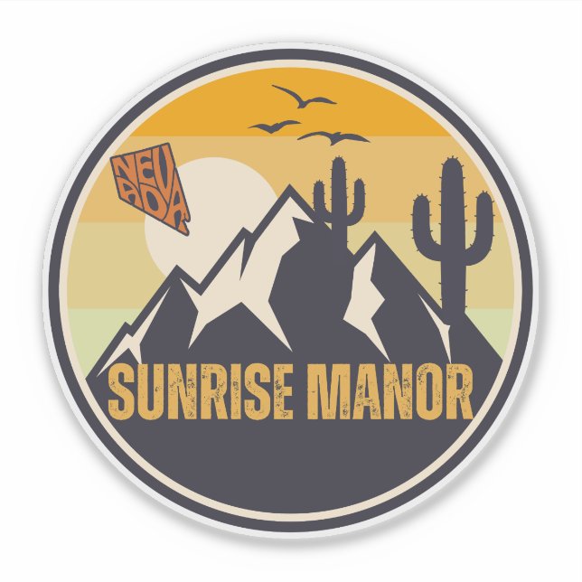 Sunrise Manor, Nevada Sticker (Front)