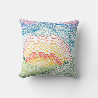 Sunrise Melody Throw Pillow