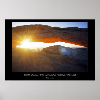 Sunrise Mesa Arch Canyonlands National Park Utah Poster