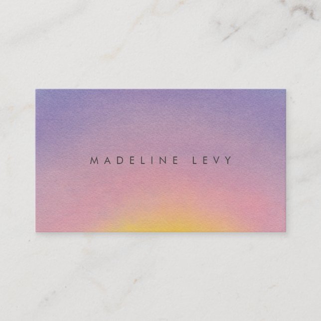 Sunrise Minimalist Modern Appointment Business Card (Front)