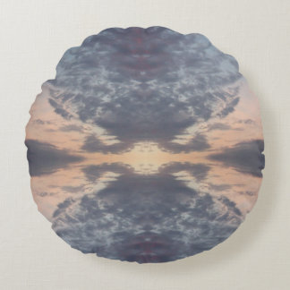 Sunrise mirage round pillow