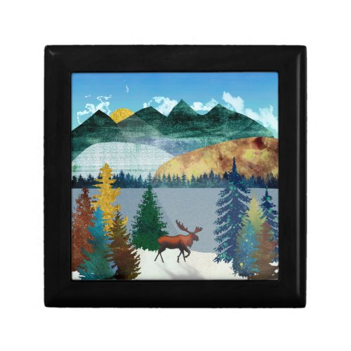 Sunrise Moose Gift Box