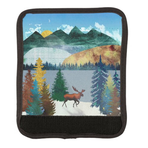 Sunrise Moose Luggage Handle Wrap