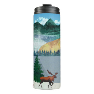 Sunrise Moose Thermal Tumbler