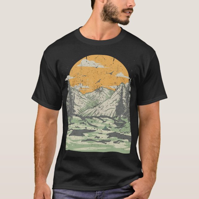 Sunrise Mountain  T-Shirt (Front)