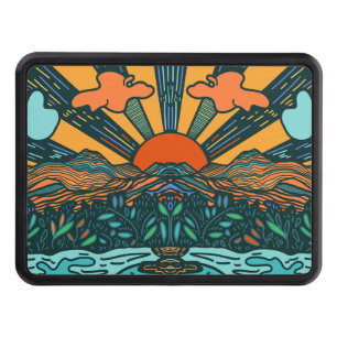 Sunrise Mountains and Lake Hitch Cover