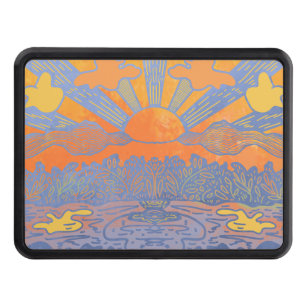 Sunrise Mountains and Lake Hitch Cover