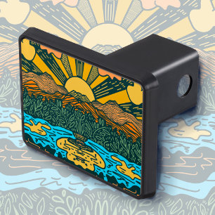 Sunrise Mountains and Lake Hitch Cover