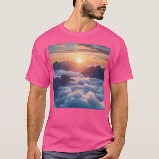 Sunrise Mountains Landscape Nature Wall Art Active T-Shirt