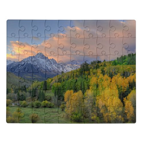 Sunrise Mt Sneffels Landscape Colorado Jigsaw Puzzle