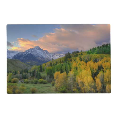 Sunrise Mt Sneffels Landscape Colorado Placemat