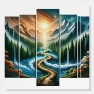 Sunrise nature  foam board