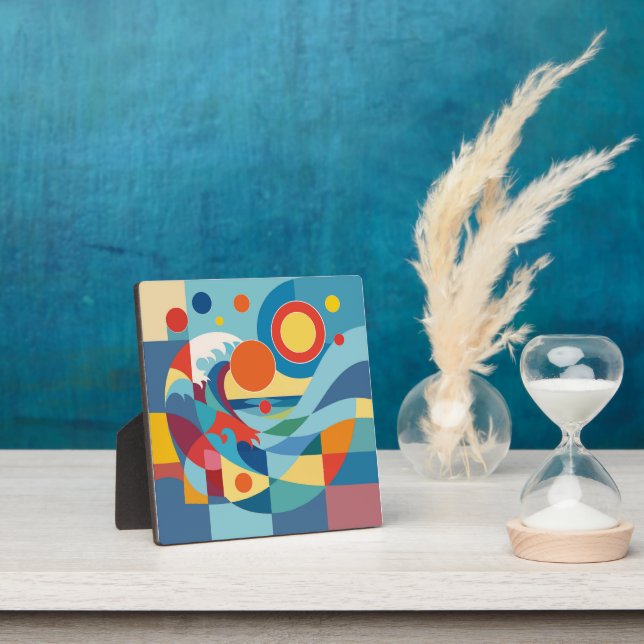 Sunrise Ocean Wave Plaque (Insitu)