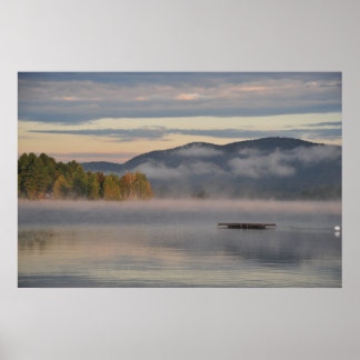 Sunrise on Blue Mountain Lake Poster