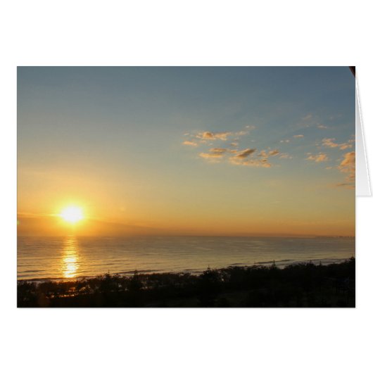 Sunrise on Broad Beach Cards (Front Horizontal)