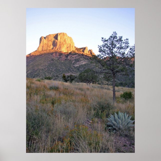 Sunrise on Casa Grande, BBNP, Texas Poster (Front)
