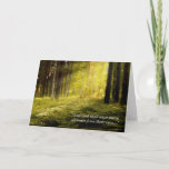 Sunrise on Forest Ferns Sympathy Card