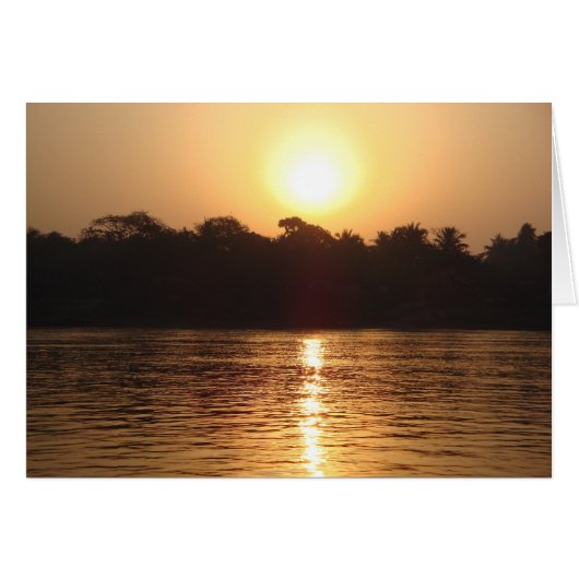 Sunrise on Ganges Cards (Front Horizontal)
