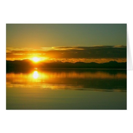Sunrise on Lake Yellowstone (blank inside) Cards (Front Horizontal)