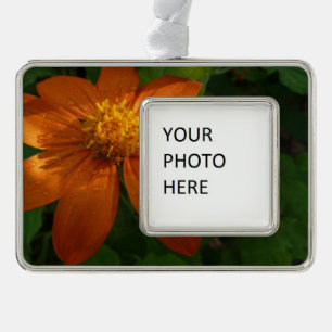 Sunrise on Mexican Sunflower Orange Floral Christmas Ornament
