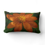 Sunrise on Mexican Sunflower Orange Floral Lumbar Pillow
