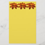 Sunrise on Mexican Sunflower Orange Floral Stationery
