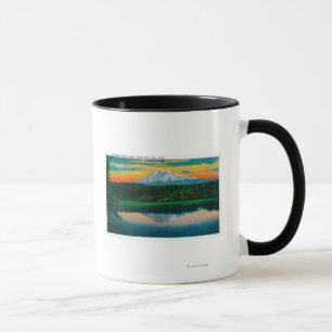 Sunrise on Mount Adams from Trout Lake, WA Mug