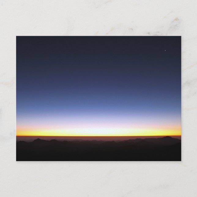 Sunrise on Mt Sinai Postcard (Front)