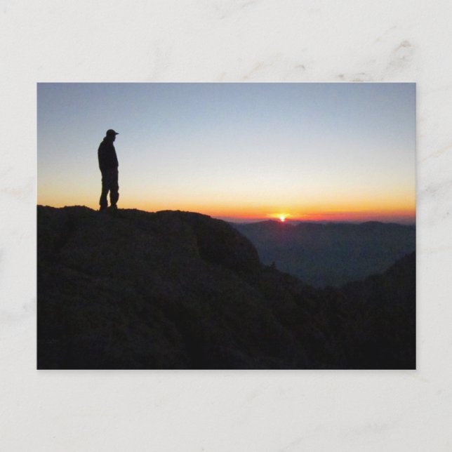 Sunrise on Mt Whitney 2 - John Muir Trail Postcard (Front)