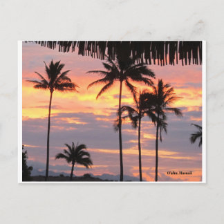 Sunrise on O'ahu Island, HI Postcard