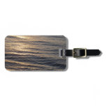 Sunrise on Ocean Waters Blue Abstract Photography Luggage Tag